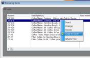 Selecting data to export